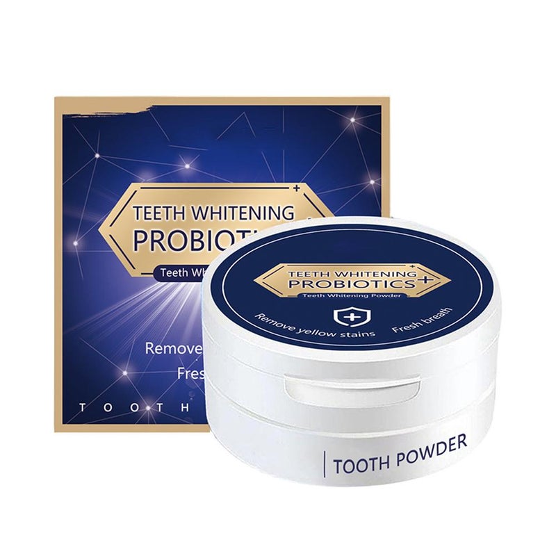 Whitening tooth powder, whitening, cleaning, restoring, probiotic tooth powder